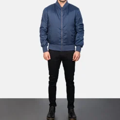 Zack Blue Bomber Jacket
