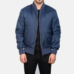 Zack Blue Bomber Jacket