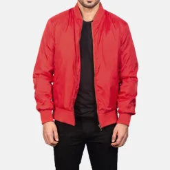Zack Red Bomber Jacket
