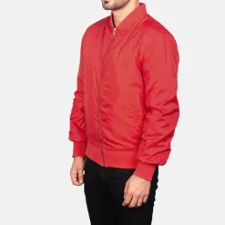 Zack Red Bomber Jacket