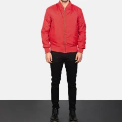 Zack Red Bomber Jacket