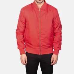 Zack Red Bomber Jacket