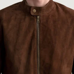 Zen Brown Suede Biker Jacket