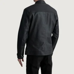 Zen Tumbled Black Leather Biker Jacket